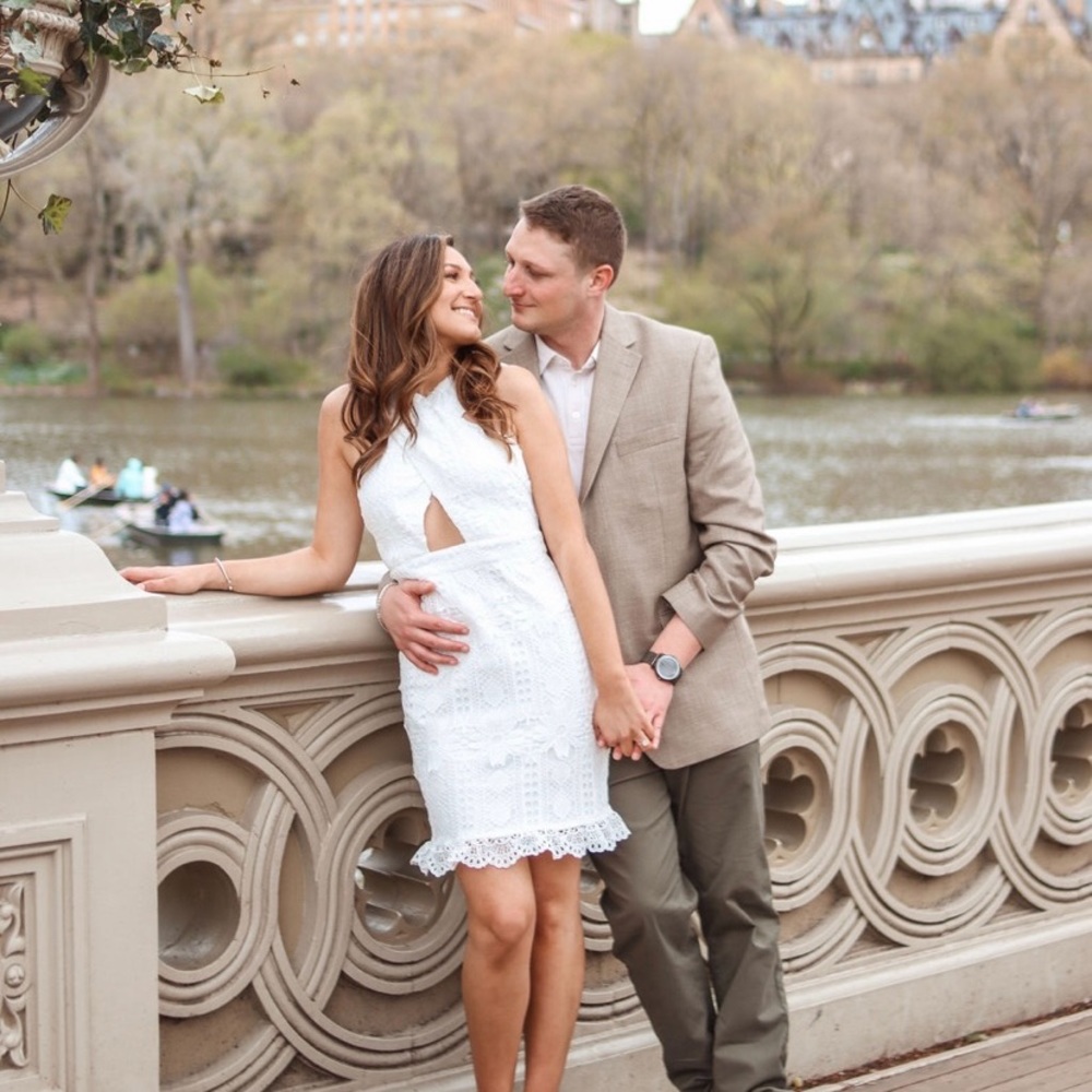 Jaus - US small White lace dress with lace removed from the bottom